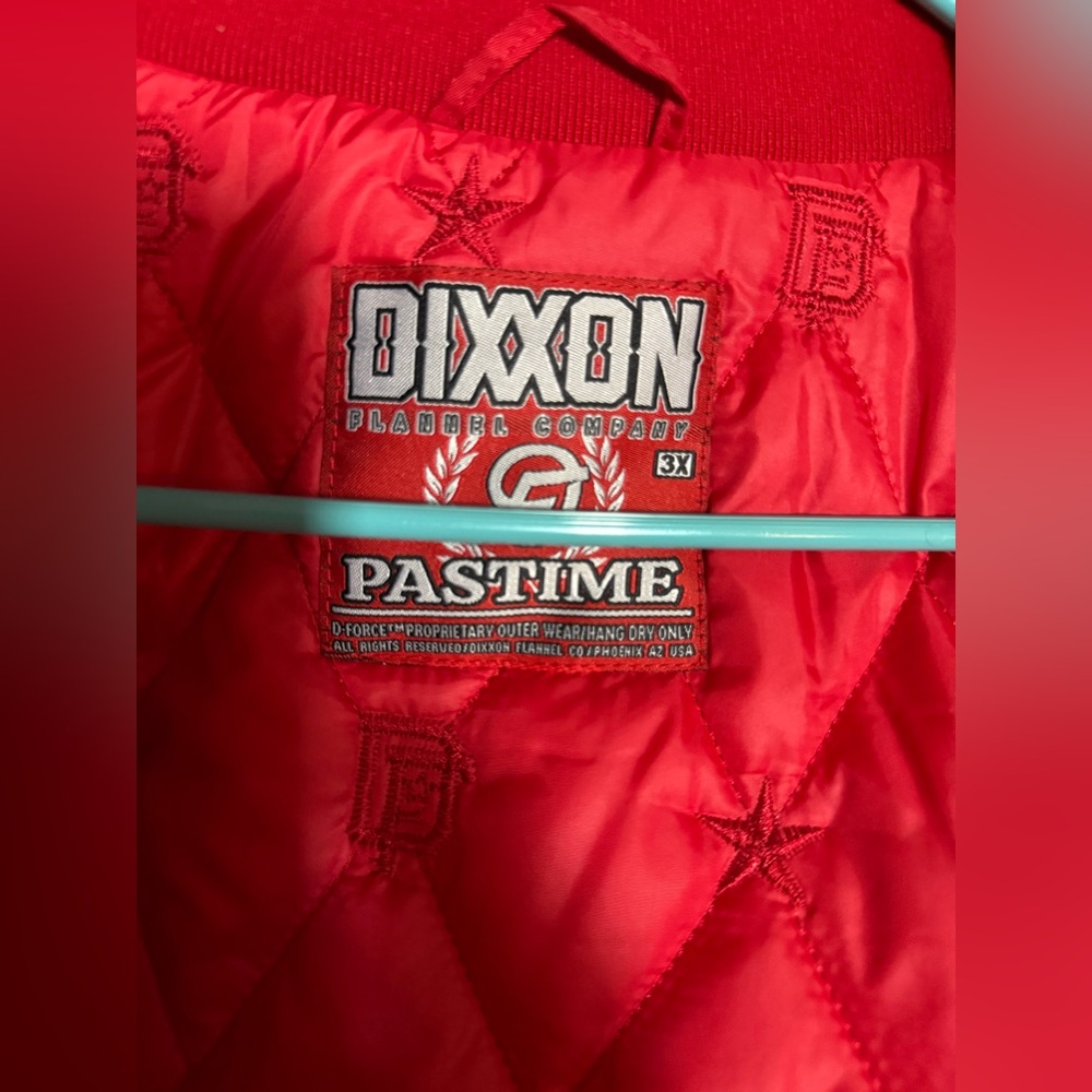 DIXXON “PASTIME” NYLON VARSITY JACKET - RED - Men’s 3XL - Picture 10 of 10